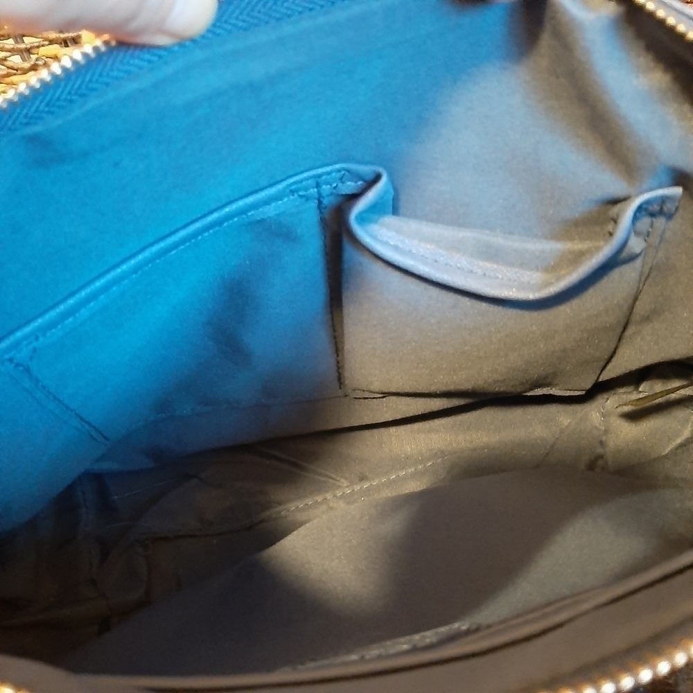 Bebe 90s Y2K Blue Crossbody Bag Strap Convertible Shoulder Handbag Boho Blue - Picture 11 of 13